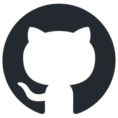 Github mark logo in black