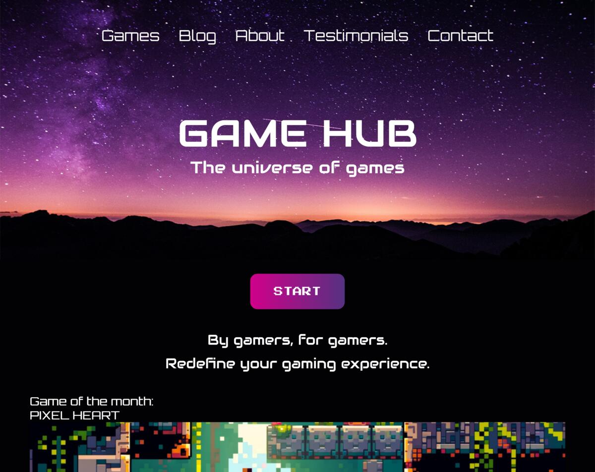 Game Hub Hero Image